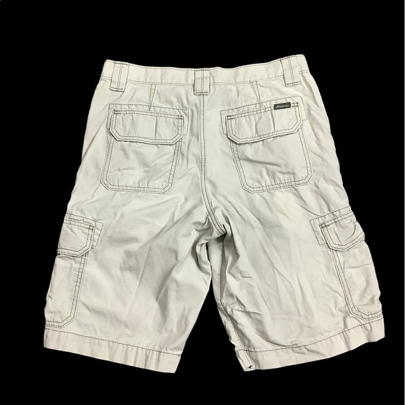 Men's Eddie Bauer 30 Small Chino Khakis Shorts Cargo Crean Ripstop Durable NWOT - Picture 5 of 9